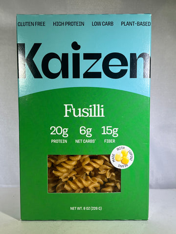 Kaizen gluten free pasta 20g protein 6 net carb 15g fiber